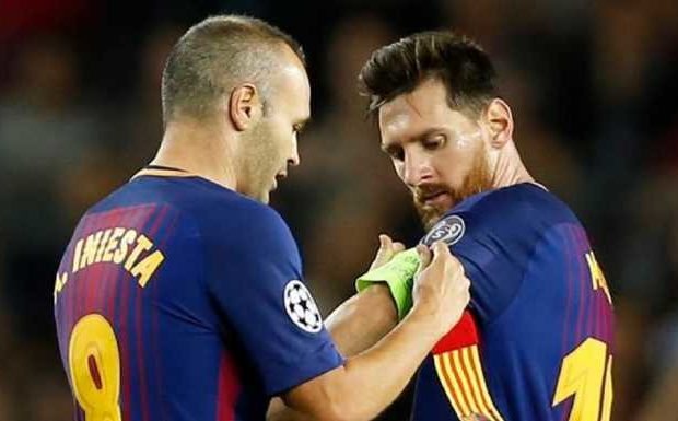 Lionel Messi Gantikan Andres Iniesta Jadi Kapten Barcelona