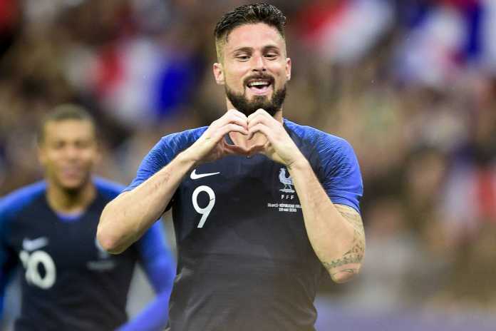 Olivier Giroud Girang Bisa Samai Rekor Zinedine Zidane