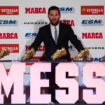 Messi Meraih Penghargaan Sepatu Emas Kelima