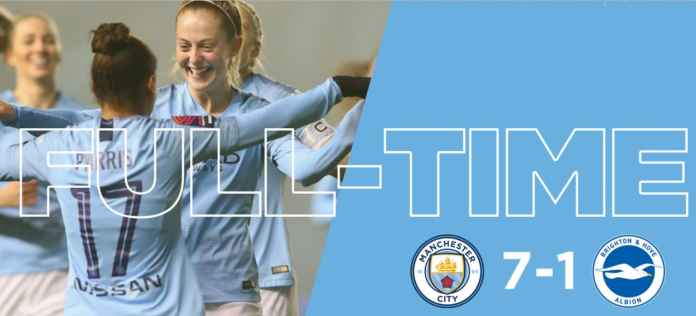 Manchester City Wanita Juga Berpesta Gol ke Gawang Brighton