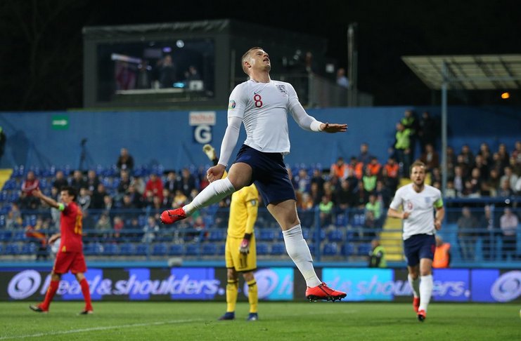 Dua Gol Barkley Antarkan Inggris Pesta Gol di Kandang Montenegro
