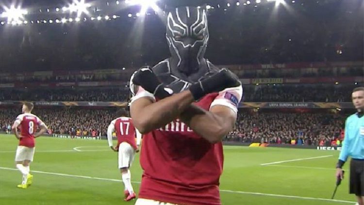 Ini Alasan Aubameyang Lakukan Selebrasi Black Panther